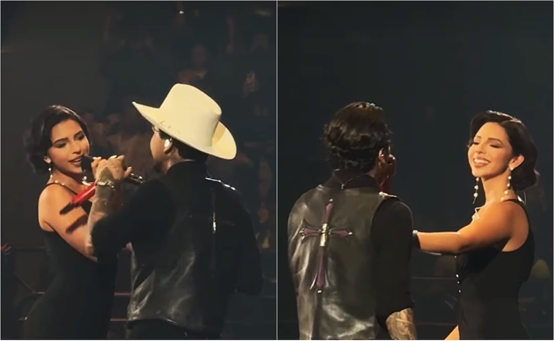 Ángela Aguilar y Christian Nodal en Bogotá, Colombia, este sábado 20 de septiembre.
Fotos: Instagram