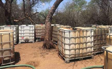 Desmantelan campamento en donde se almacenaba huachicol en Sonora