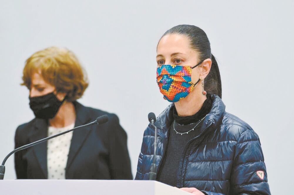 Claudia Sheinbaum, ayer en videoconferencia de prensa. Foto: ESPECIAL