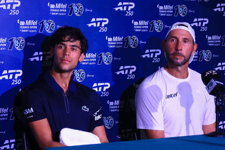 Rodrigo Pacheco y Santiago González en conferencia de prensa, durante el Abierto de Los Cabos - Foto: Mifel Tennis Open by Telcel Oppo