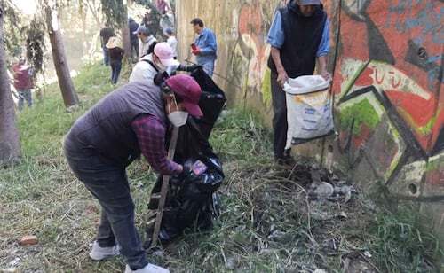 La limpieza se enfocó principalmente en la zona del Barranca Anzaldo. Foto: Especiales.