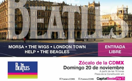 Realizarán homenaje a The Beatles en el Zócalo el próximo domingo