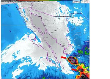 Huracán "Rosa" provoca tormentas en Sinaloa