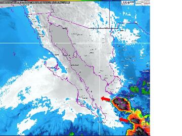 Huracán "Rosa" provoca tormentas en Sinaloa
