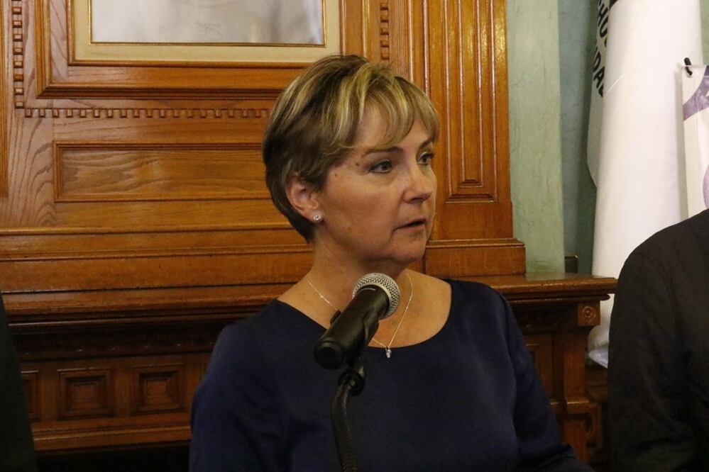 La alcaldesa Yolanda Telleria Beltrán calificó de irresponsable el amago a estallar la huelga (Foto: Especial)