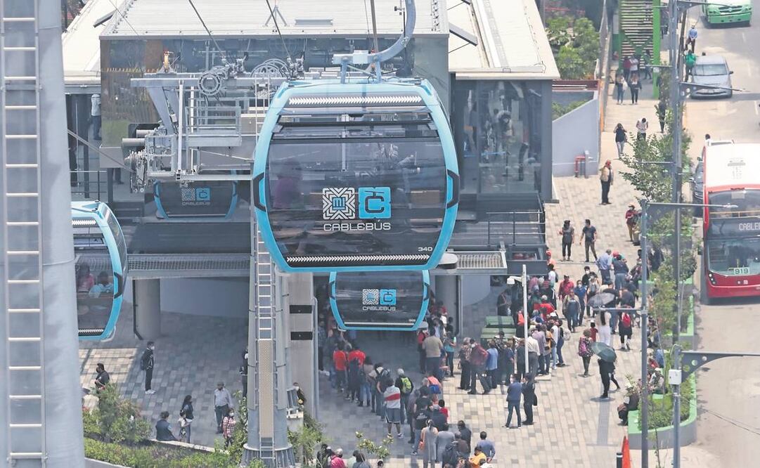 Hasta el 21 de noviembre de 2021, la Línea 1 del Cablebús, que cuenta con seis estaciones, registró siete fallas derivadas de problemas con la corriente alterna de la empresa que suministra energía eléctrica. Foto: Archivo/ EL UNIVERSAL.