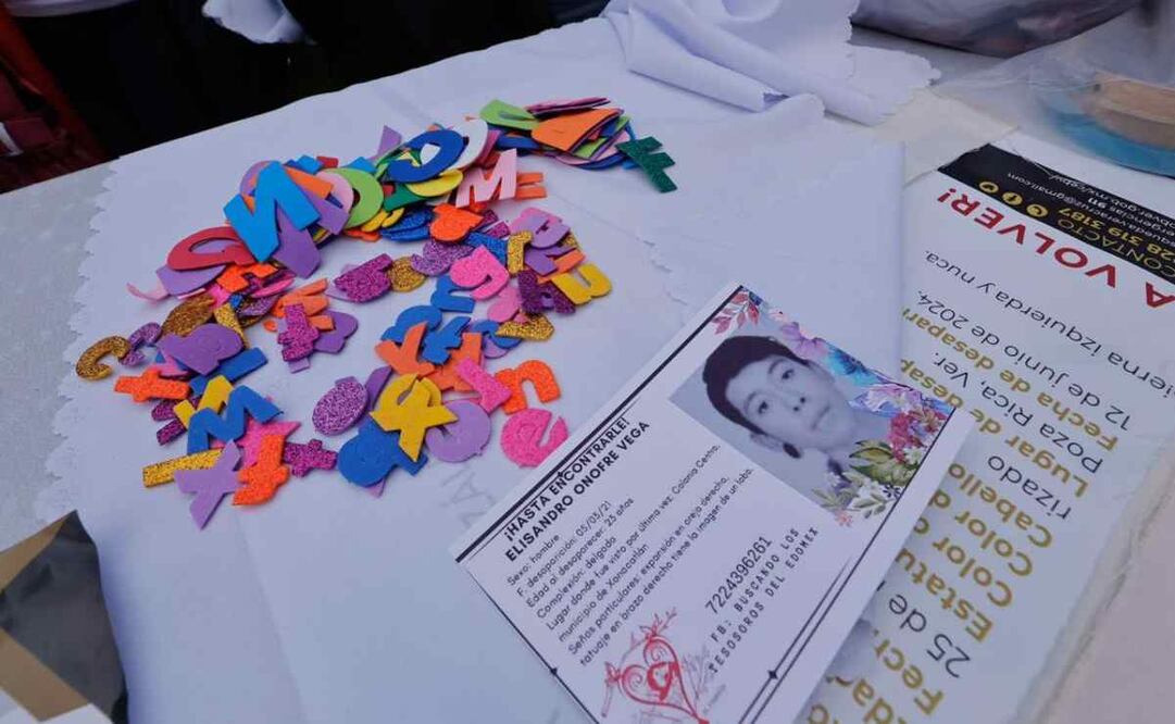 El Colectivo “Flores en el Corazón” informó  que buscan a 35 personas, 27 de ellas desaparecidas, 5 secuestradas y justicia por 6 feminicidios. Foto: Jorge Alvarado/EL UNIVERSAL