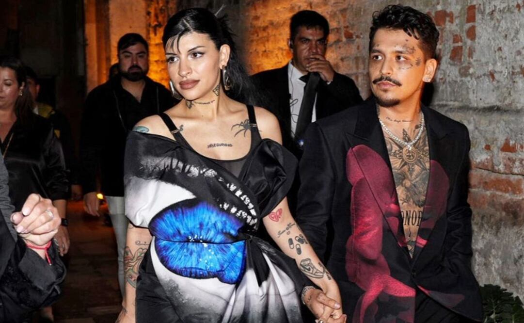 Cazzu y Christian Nodal llegan juntos a evento de Vogue. Foto: Vogue.