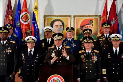 Alto mando militar de Venezuela ratifica apoyo a Maduro
