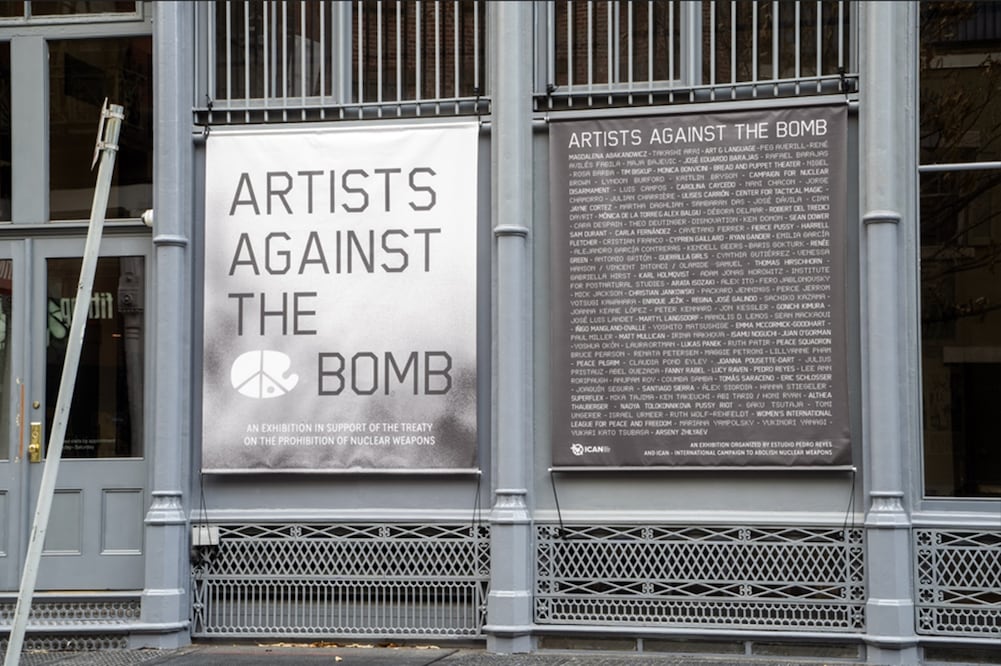 "Artists against the bomb", proyecto de Pedro Reyes, artista mexicano.
Foto: Artist Against the Bomb, cortesía
