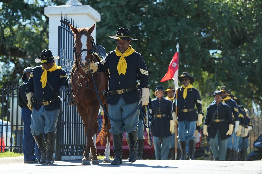 Una ceremonia de la Asociación de Soldados de Buffalo, en el Dïa de los Veteranos, en San Antonio, Texas. FOTO: ERIC GAY. AP