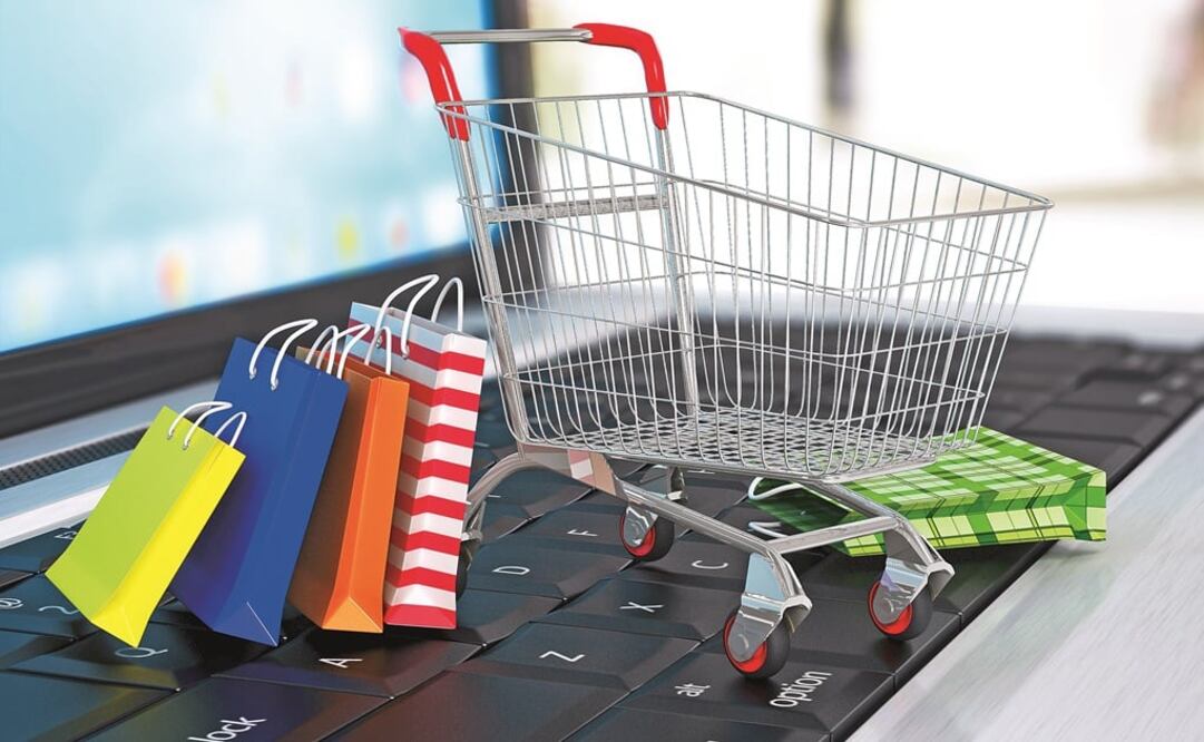 Shopping cart with cardboard boxes on laptop – Photo: File photo/EL UNIVERSAL