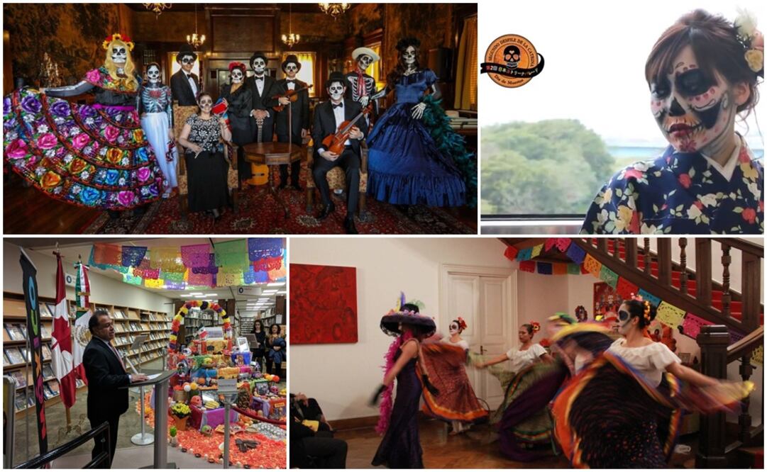 United States - upper left corner. Japan - upper right corner. Canada - lower left corner. Italy - lower right corner