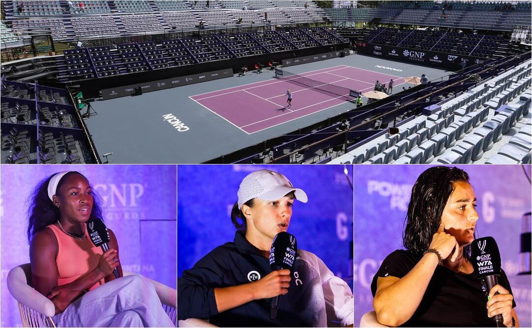 WTA Finals jugadoras opinan de la cancha de Cancún FOTOS: WTA Finals Cancún