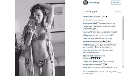 Belinda impacta con foto en bikini