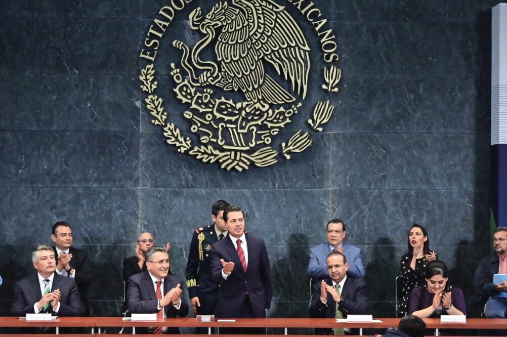 Enrique Peña Nieto dijo que la participación de la sociedad en la agenda de los derechos humanos es fundamental, pues señala áreas de oportunidad. Foto: LUCÍA GODÍNEZ. EL UNIVERSAL