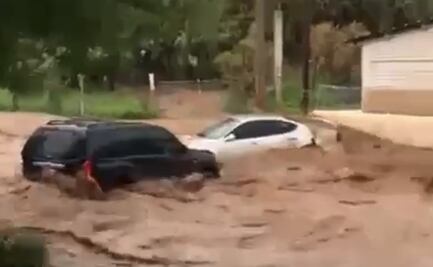 Tromba en Nogales, Sonora, deja saldo de una persona muerta y cuantiosos daños materiales