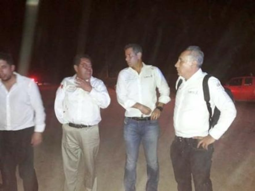 Se desploma helicóptero donde viajaban Navarrete y Murat