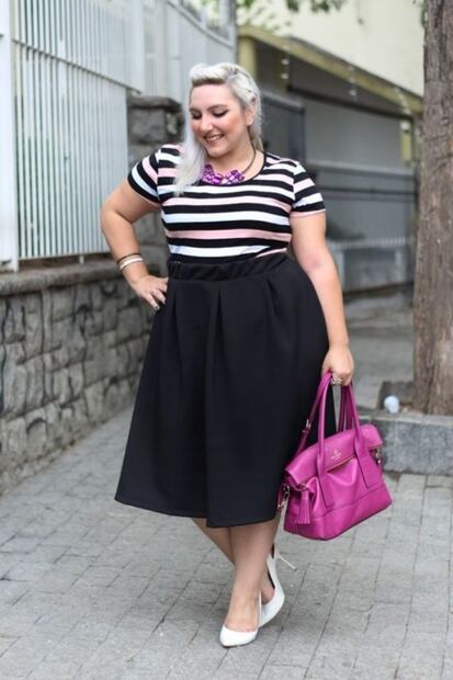 Las faldas favoritas para resaltar tu cuerpo curvy