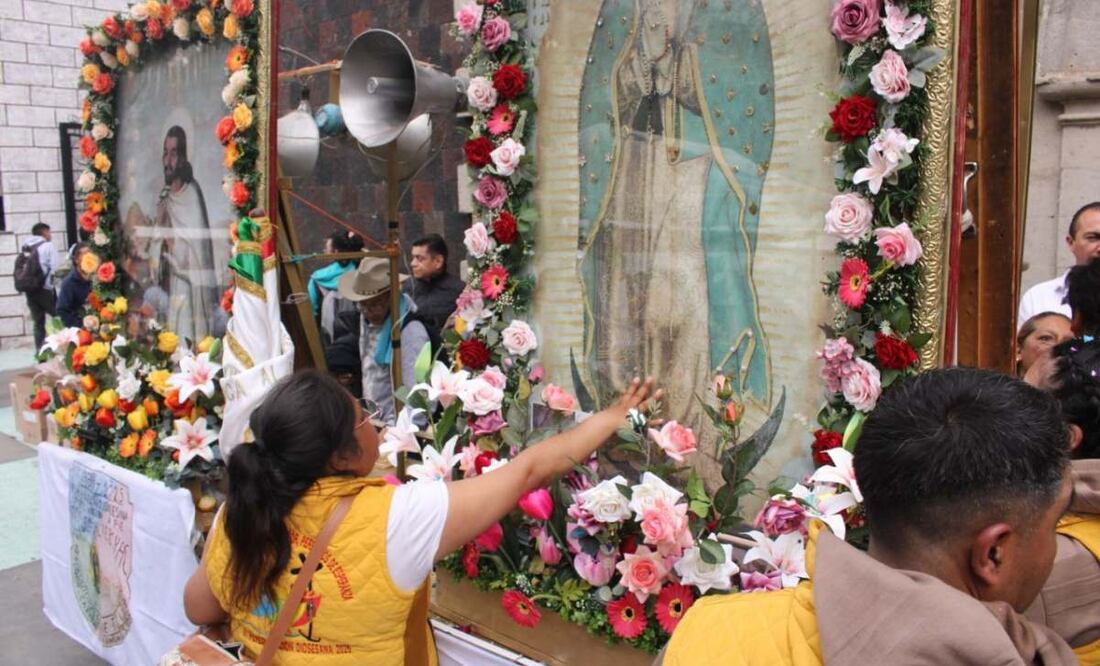 Más de 40 mil peregrinos de Toluca llegaron a la alcaldía Cuajimalpa (18/02/2025). Foto: Especial