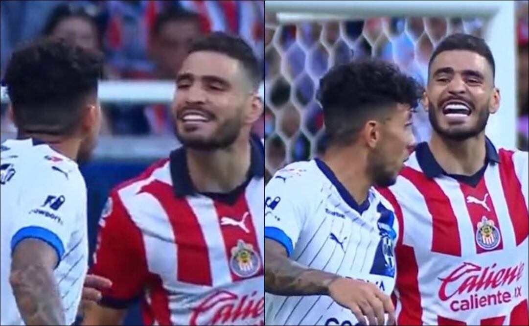 Pollo Briseño y Joao Rojas intercambiaron fuertes palabras en el Chivas vs Monterrey  / FOTO: ESPECIAL