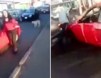 Mujer intenta escapar tras choque en Michoacán; la llaman #LadyFuga