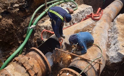 Concluye reparación de fuga de agua en líneas del Sistema Lerma-Cutzamala