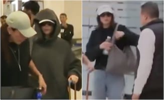 Fátima Bosch regresa a México, con capucha y lentes oscuros; la Miss Universo trata de pasar desapercibida 