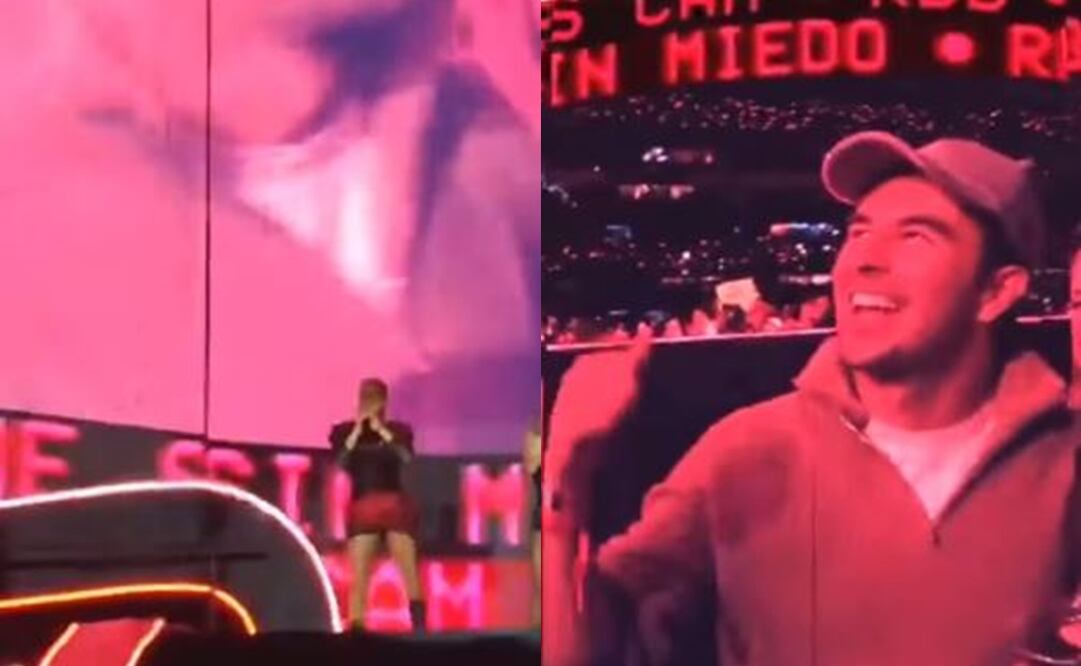 Checo Pérez en el concierto de RBD - Foto: Especial