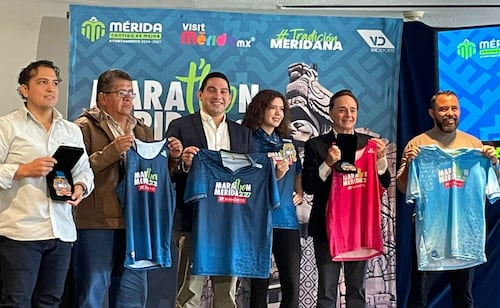 Anuncian realización de carrera "Marat’hon Mérida 2027"; convocará a 8 mil corredores