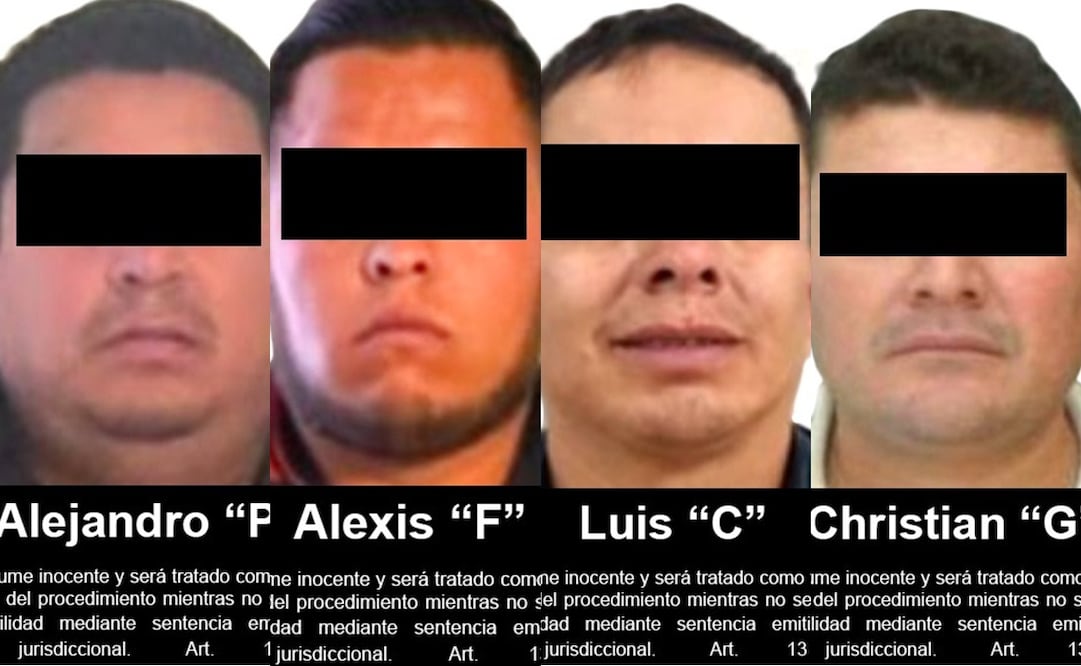 Detenidos en flagrancia. Foto: Especial