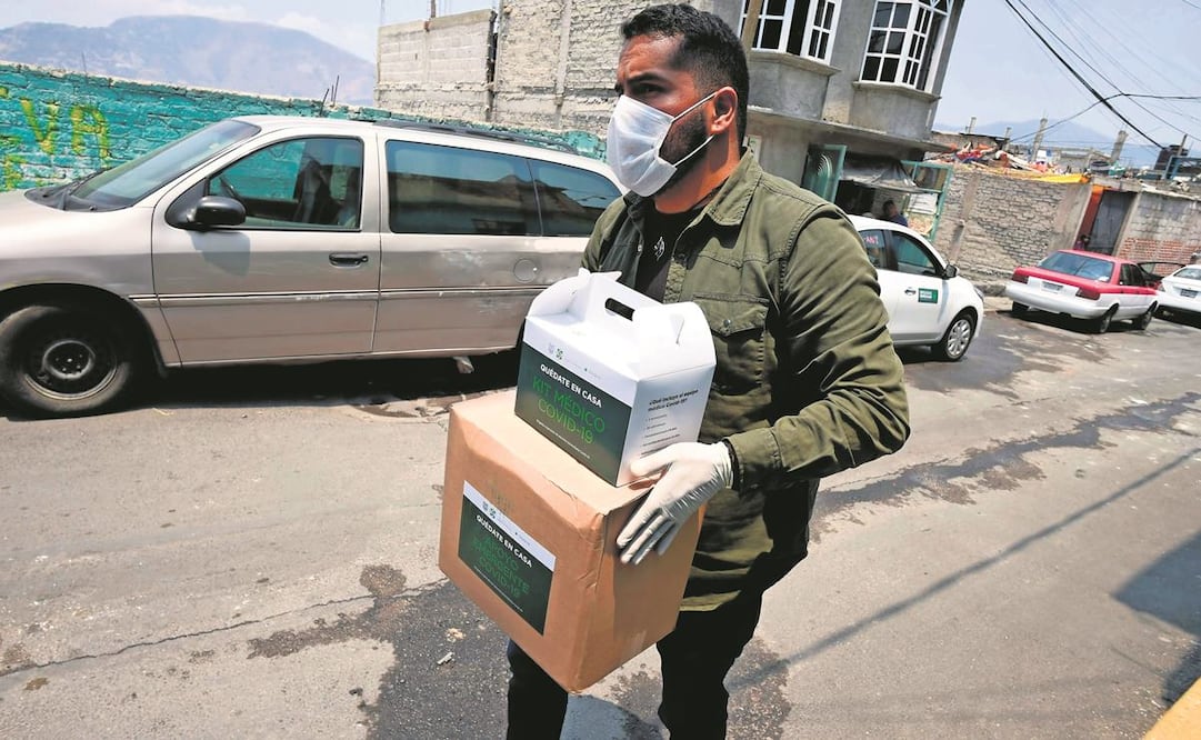 Sedesa entre-gó kits con ivermectina a pacientes de Covid en kioscos y a domicilio. Foto: Archivo/ EL UNIVERSAL.