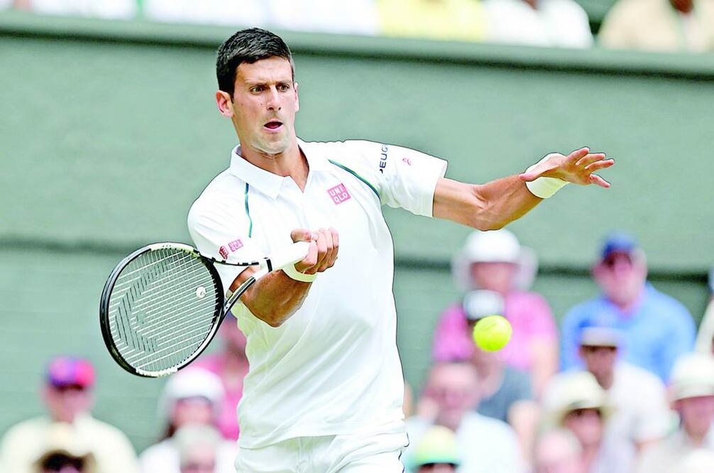 "Nole" sufrió al inicio del duelo ante Jarkko, pero se impuso 6-4, 6-2 y 6-3. Foto Xinhua