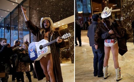 El "Vaquero Desnudo" irrumpe en la Torre Trump