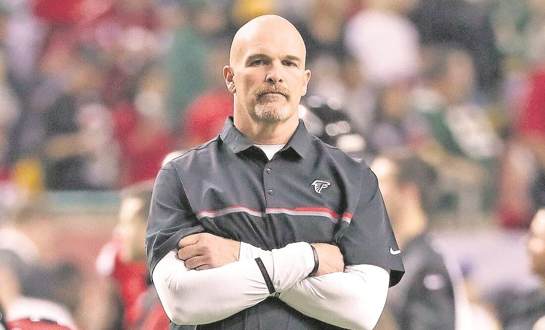 El head coach Dan Quinn padeció un poco a lo largo de la campaña, aunque el equipo salió adelante gracias a su ofensiva. (MARK HUMPHREY. AP)