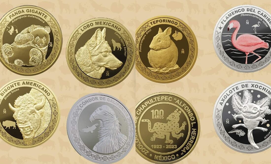 Monedas de Chapultepec. Fotos: Casa de Moneda de México
