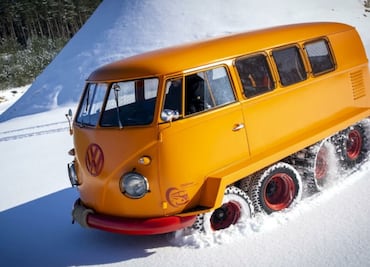 Conoce la combi de 8 llantas tipo tanque de guerra