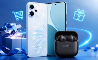 Amazon México rebaja OPPO Reno14F 5G Azul en menos de 8 mil pesos; contiene audífonos inalámbricos de regalo