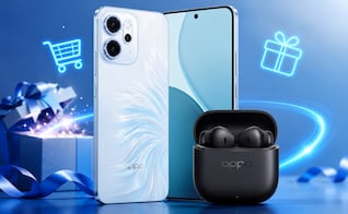 Amazon México rebaja OPPO Reno14F 5G Azul en menos de 8 mil pesos; contiene audífonos inalámbricos de regalo
