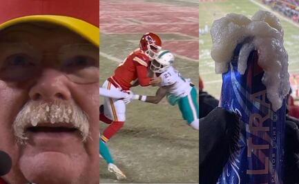 NFL: Las curiosas imágenes que dejó el partido entre los Kansas City Chiefs y los Miami Dolphins, uno de los más fríos en la historia