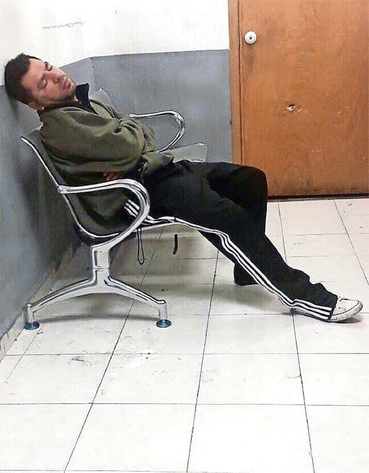 Carlos Salomón, durante un receso de 20 minutos de la audiencia (CORTESÍA)