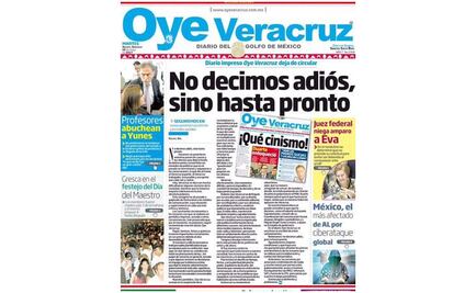 Anuncia su cierre otro periódico en Veracruz