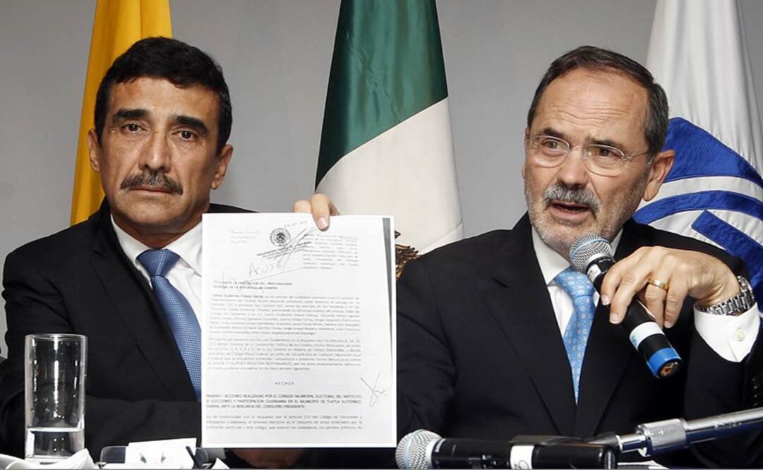Rojas Toledo llamó a la ciudadanía a participar en las acciones de resistencia civil y pacífica, en contra de lo que llamó una "imposición" para Tuxtla Gutiérrez. (Foto: Ariel Ojeda/ EL UNIVERSAL)