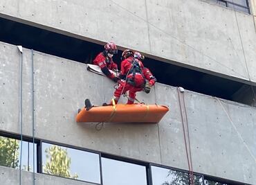 Caída de una viga, atención a heridos: Los escenarios que atendieron rescatistas de la CDMX en Simulacro 2023: FOTOS