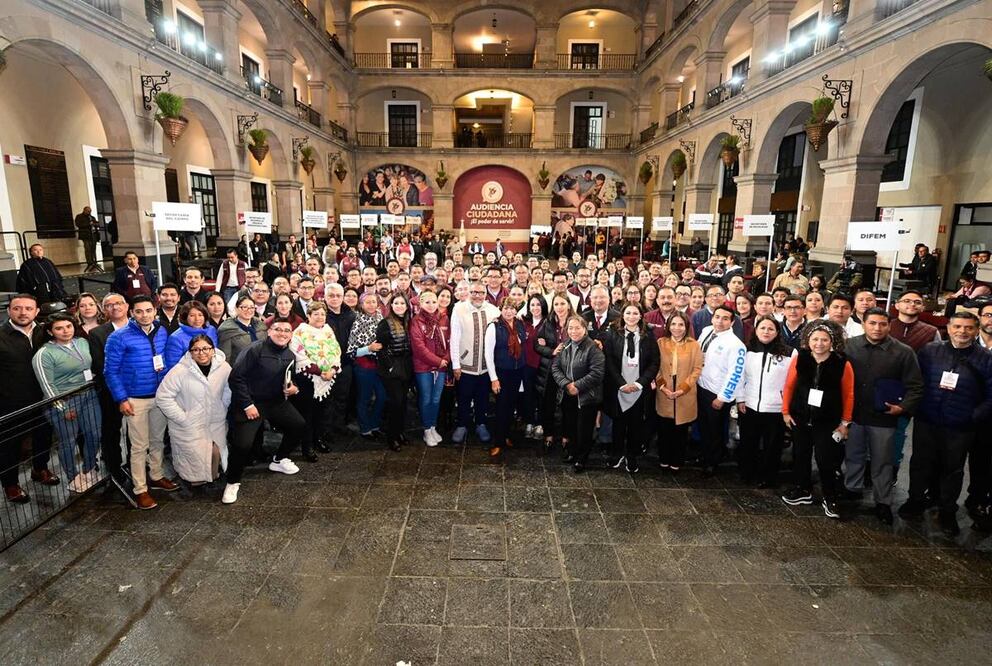 Atienden a más de 3 mil mexiquenses durante las Audiencias Ciudadanas de la administración de Delfina Gómez. Foto: especial