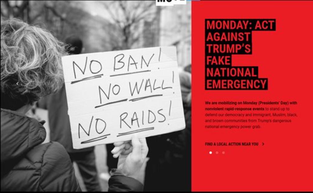 Convocan a protestar contra la declaración de emergencia nacional de Trump