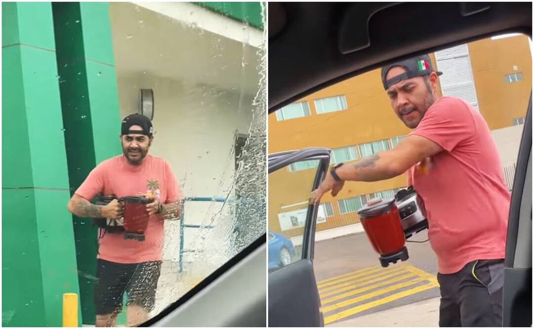 Llevan su licuadora a la CFE. Foto: Captura de @Sildia Diaz