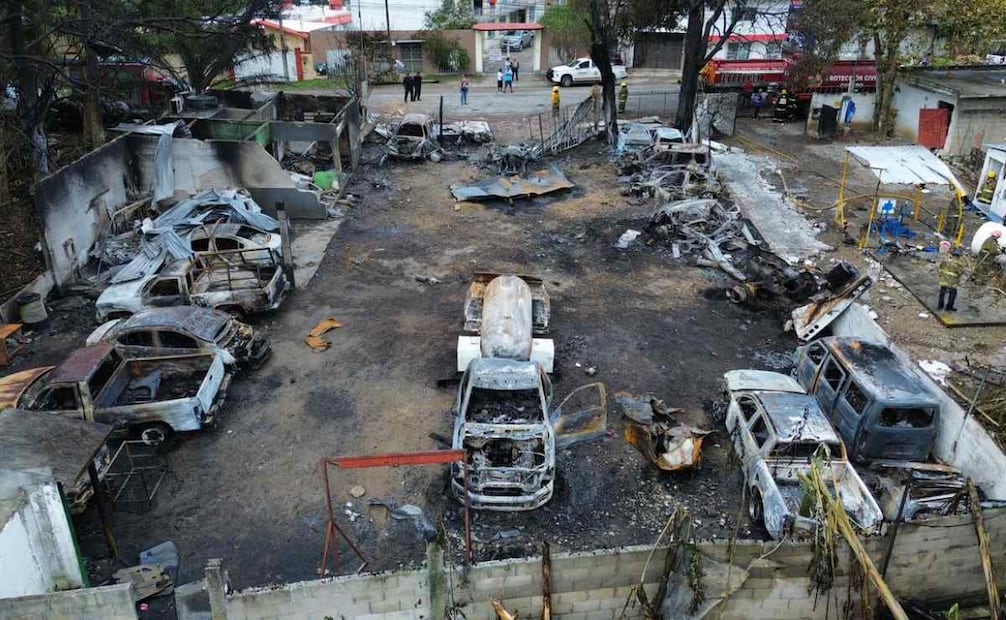 Explosión en gasera de Tabasco; deja 14 vehículos dañados y dos lesionados (18/01/2026). Foto: Luma López / EL UNIVERSAL