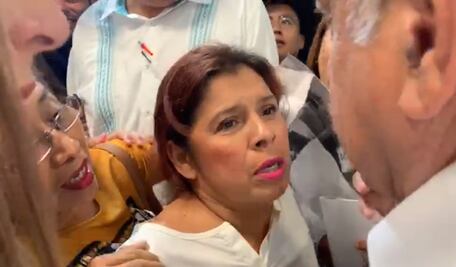 “No me quiero quedar sin comer”, dice maestra a AMLO en Tabasco