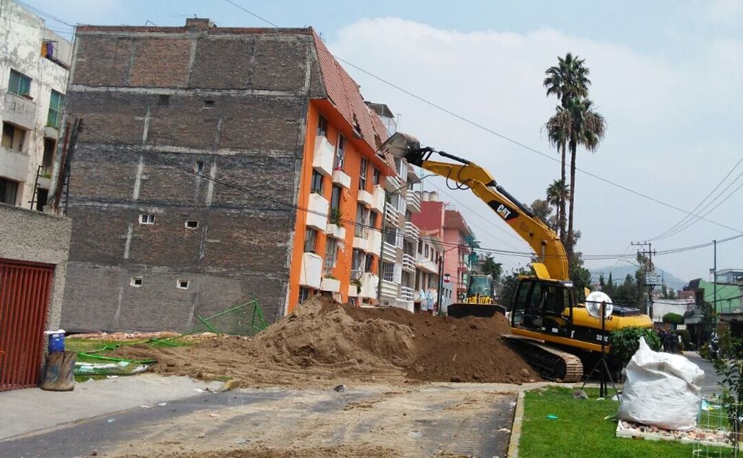 Edificio de Iztapalapa dañado por el sismo de 7.1 grados. (Foto: delegación Iztapalapa)
